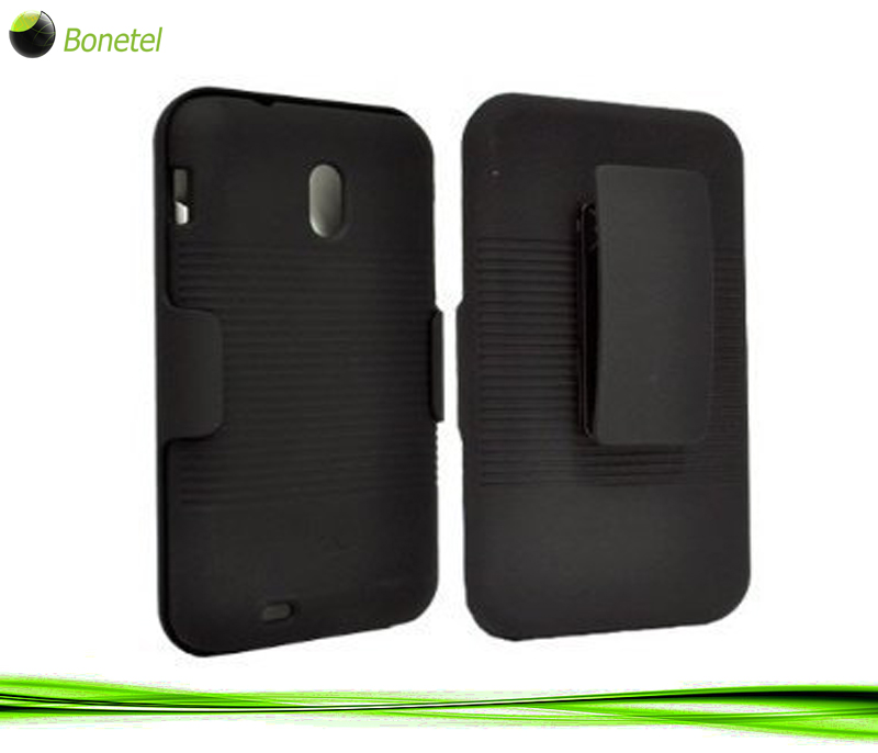 BLACK CASE + BELT CLIP HOLSTER FOR SPRINT SAMSUNG GALAXY-S II EPIC 4G TOUCH D710