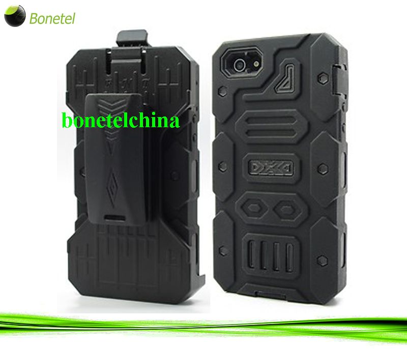 Black Ballistic Style iPhone 5 Holster Cover Case