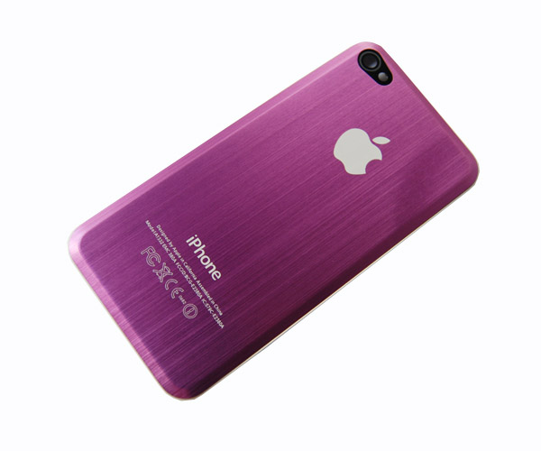 Аккумулятор задней двери крышки корпуса чехол для iPhone 4 purple BBC-011