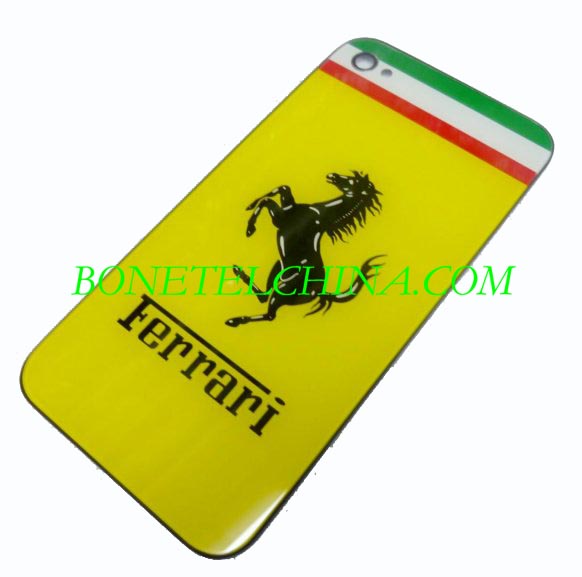 Аккумулятор задней двери крышки корпуса чехол для iPhone 4 Ferrari BBC-013