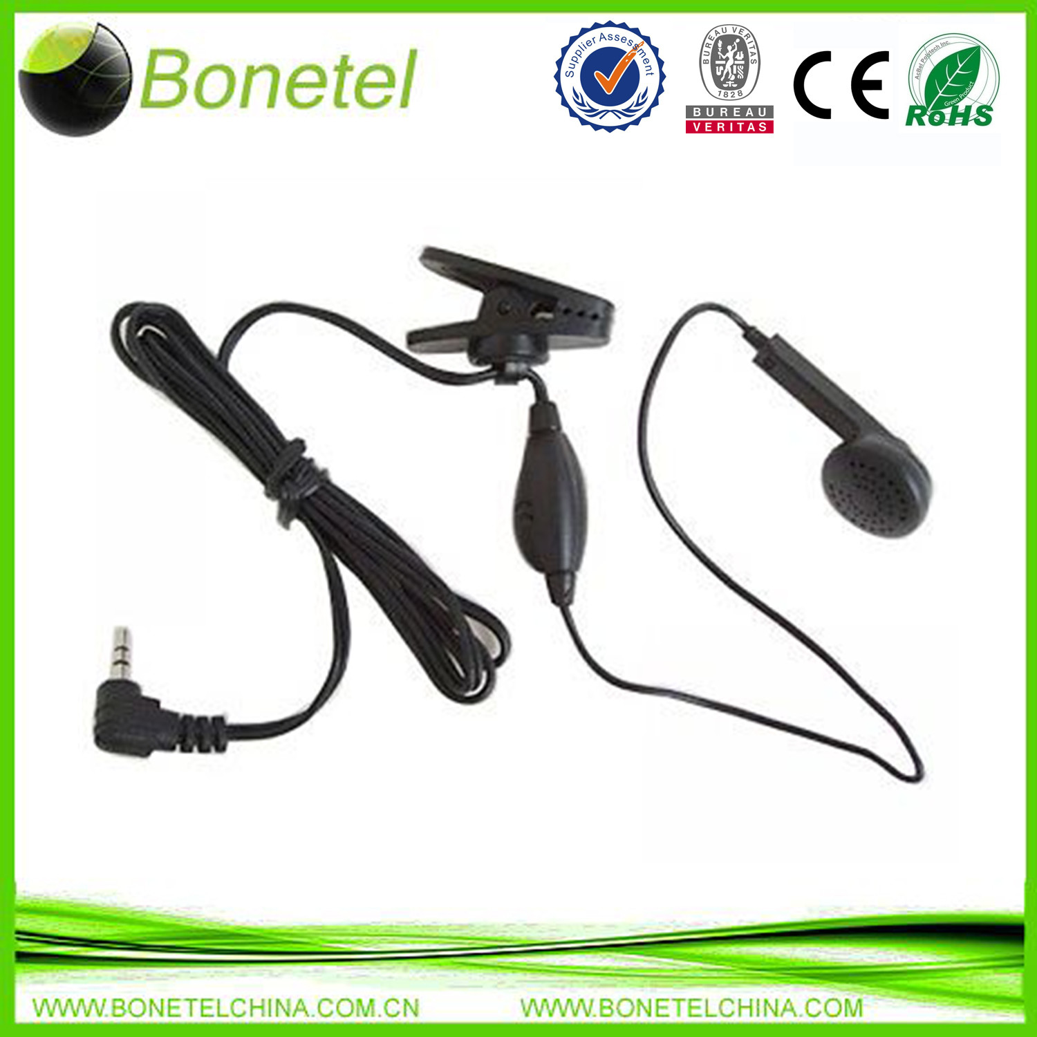 2.5 mm Mono Earphone Headphone with in Line Mic for Nokia 2610 2630 2760 6300