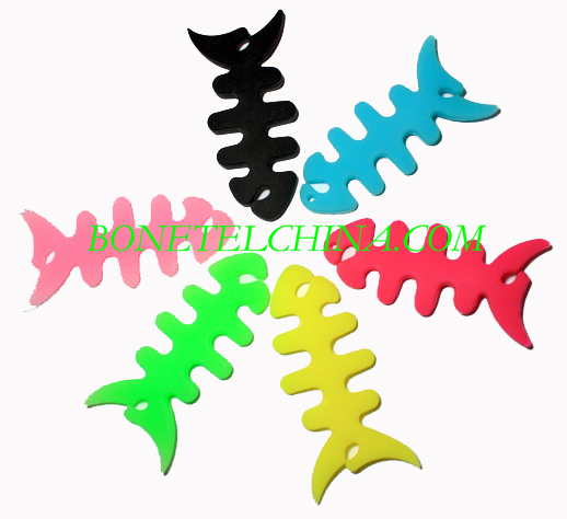 Envoltura de los auriculares de silicona / Audífono - Organizador de espina de pescado ( multicolores )