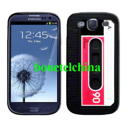 Classic Cassette tape silicone case for Samsung Galaxy S3 I9300