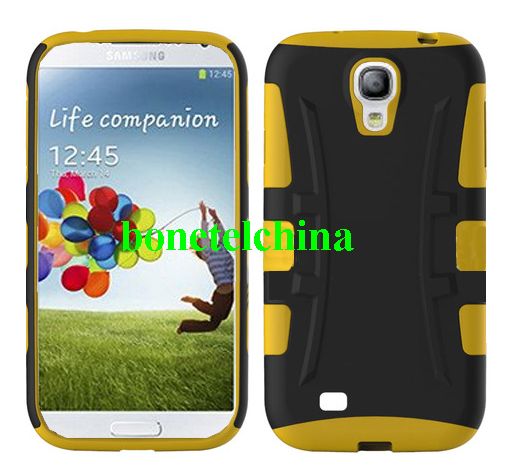 2 In 1 TPE+PC Dual color Hybrid combo  Cover Case for for Samsung Galaxy S 4 IV i9500 i9505