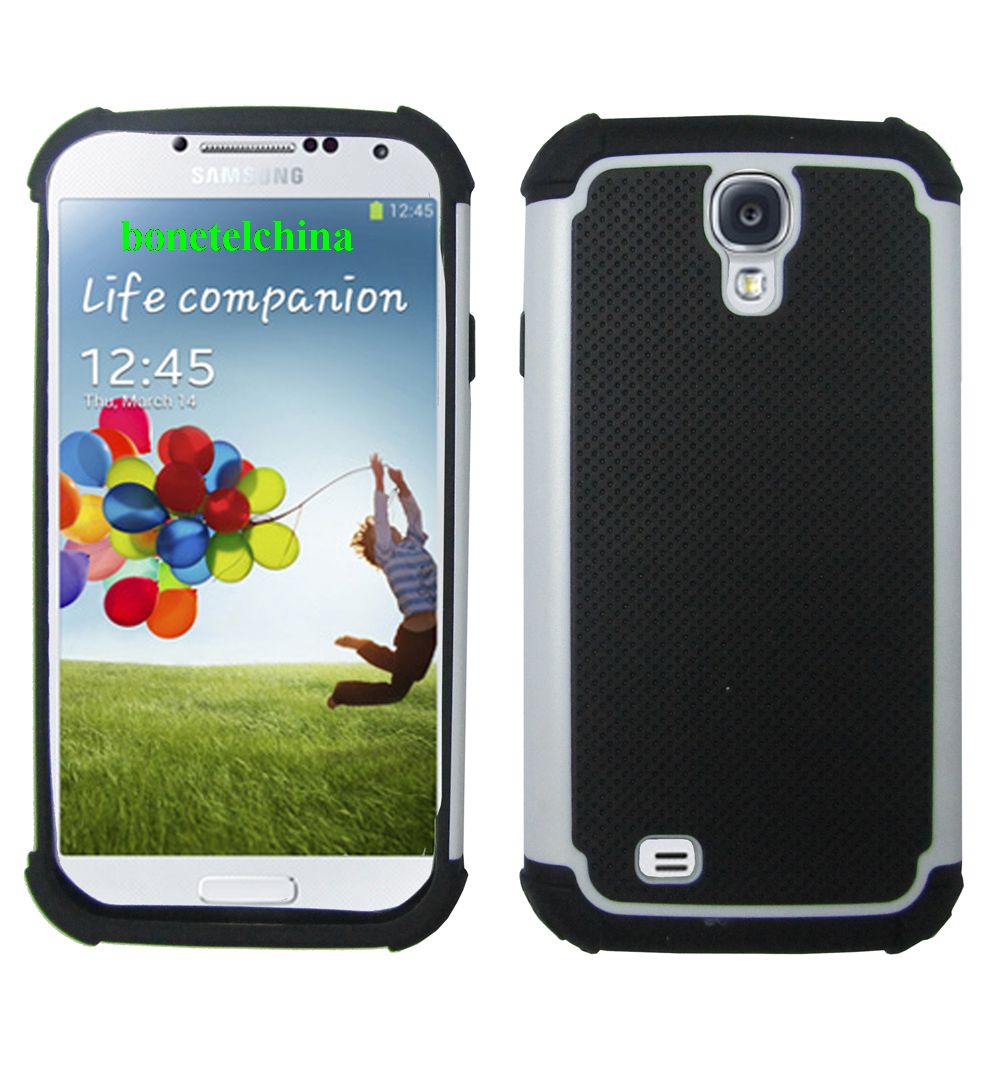 3 in 1 Silicone+PC+TPU football Patterm Combo case for Samsung S4 IV I9500 I9505