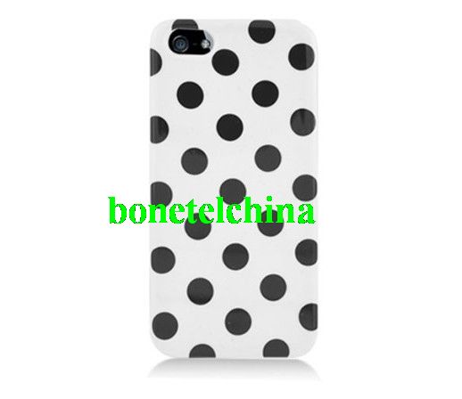 Graphic Case for iPhone 5 - Black White Dots