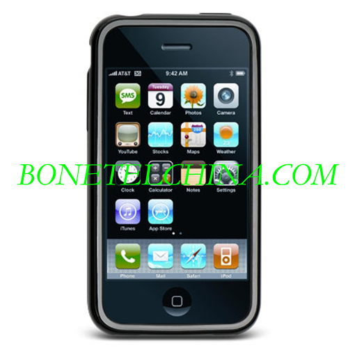 Apple iPhone 3G 3GS piel de cristal - Negro