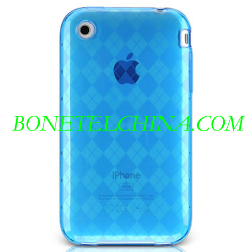 Apple iPhone 3G 3GS piel de cristal - Verificador de diseño azul