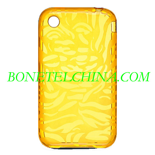Apple iPhone 3G 3GS piel de cristal de color naranja del tigre Diseño