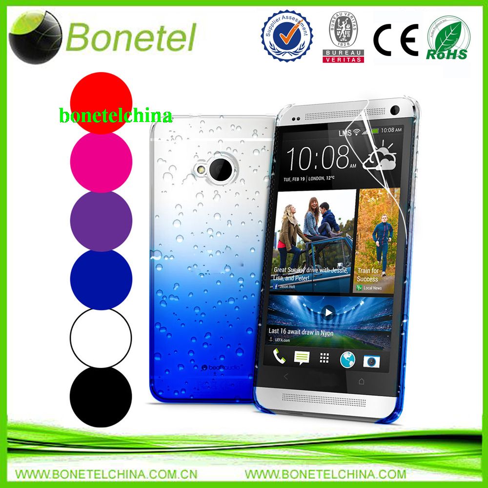 3D RAIN DROP DESIGN HARD CASE COVER SKIN FOR HTC ONE M7