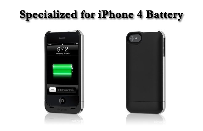 Para iPhone 4 batería de respaldo de batería férula , batería externa para el iPhone 4 Cargador