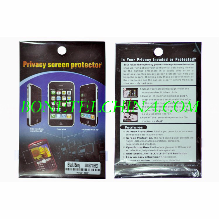 privacidad protector de pantalla para Blackberry  8300, 8310, 8320