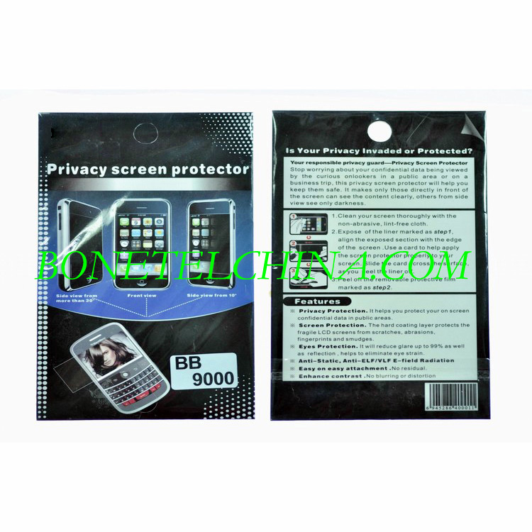 privacidad protector de pantalla para Blackberry 9000