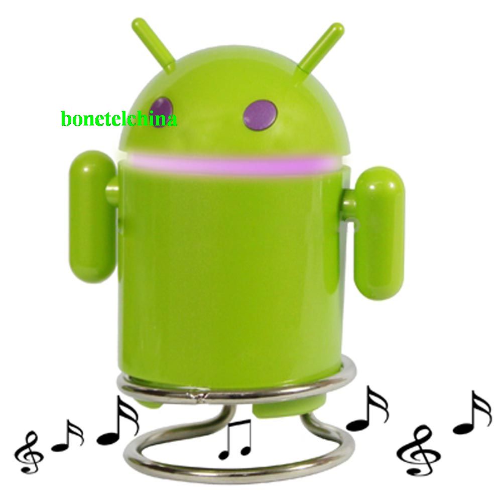 Android Robot Mini altavoces con lector de tarjetas