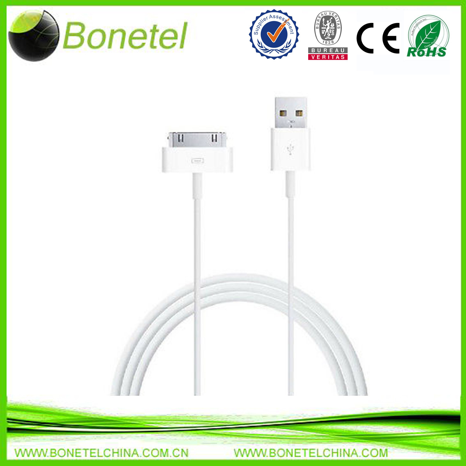 USB Data Cable Sync Charge for iPhone 4S 4 3GS ipad 2 ipa 3 iTouch