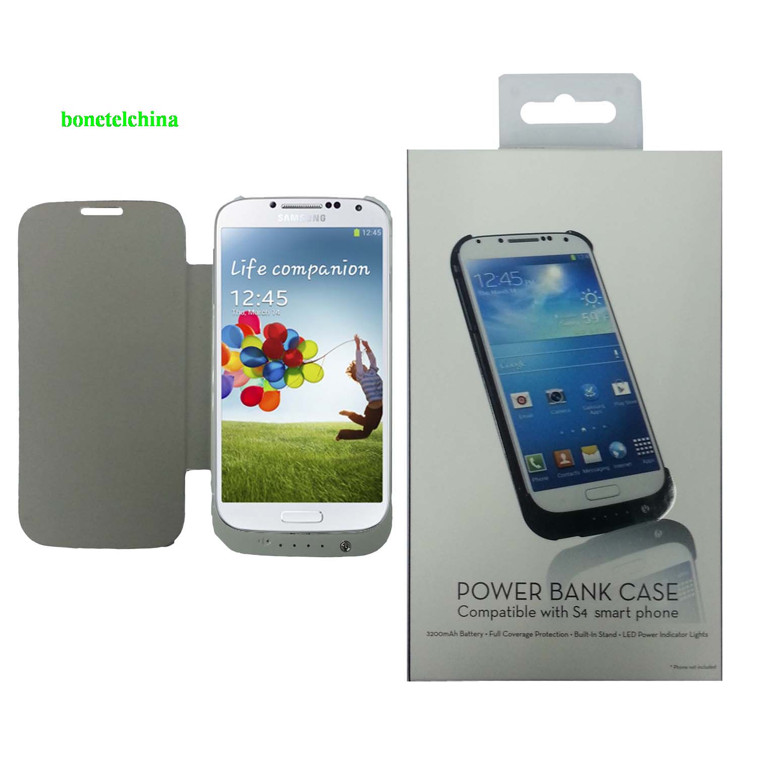 3200mAh External Backup battery case Power Bank for samsung galaxy s4