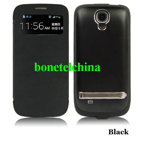 External Backup battery case Power Bank for samsung galaxy s4-Black