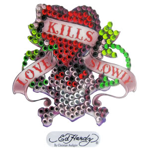 ED HARDY STICKER UNIVERSAL LOVE KILLS