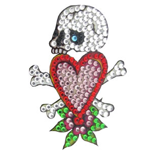 ED HARDY STICKER UNIVERSAL SKULL IN LOVE