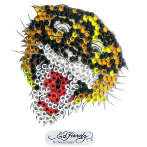 ED HARDY универсальная наклейка тигра